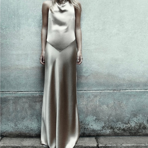 ZARA SATIN DRESS - SMALL - LIMITED EDITION - Picture 1 of 1